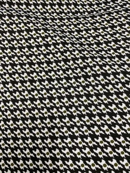 Katoenen Tricot digitale print (bijpassend bij retro-print)