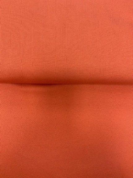 Katoenen ribbel-tricot, steenrood/oranje