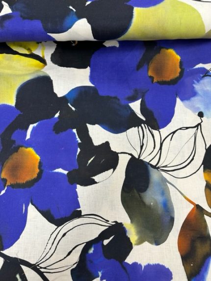 100% Linnen, beige, kobaltblauw, donkerblauw, geel
