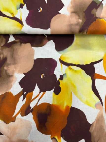 100% Linnen, beige, bruin, okergeel, oranje