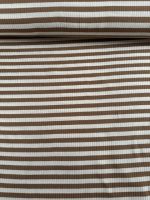 Ribbel-tricot, lichtbruin-écru