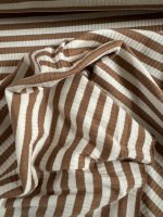 Ribbel-tricot, lichtbruin-écru - Afbeelding 2