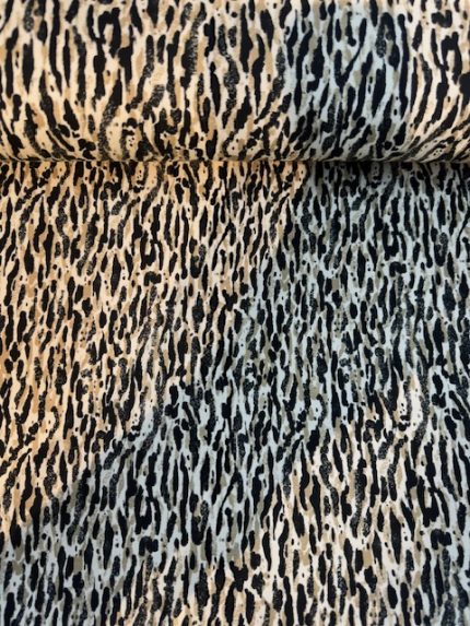 Tricot/Jersey, beige-anthracite tinten