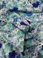 Viscose Linnen Katoen  blauw-tinten - Afbeelding 2