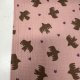 Hydrophilic, 100% Cotton, Old Pink with Light Brown and Purple Print