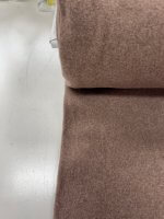 Katoenen Fleece, lichtbruin/leverkleur