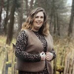 Katoenen Fleece, lichtbruin/leverkleur - Afbeelding 2