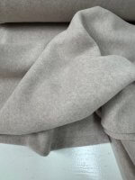 Katoenen Fleece, beige