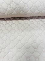 Stepstof, (gewatteerd, quilt), zandkleurig