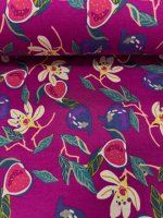 Jogging/fleece, 2/36031, Cyclaam-fuchsia-beige-groen, (binnenkant fleece)