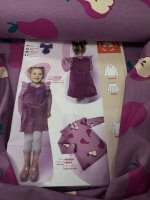 French Terry, 2/20105, lila/paars-cyclaam-beige-groen, Pears - Afbeelding 2
