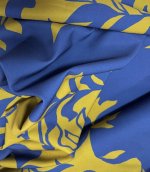 Knip Mode, Travelstof van soepel vallende scuba, donkerblauw - mosgroen - Afbeelding 2
