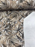 Travelstof van soepel vallende scuba, bruin-beige - Afbeelding 2